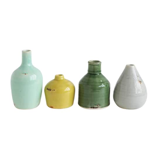 Colorful Terracotta Vases Set